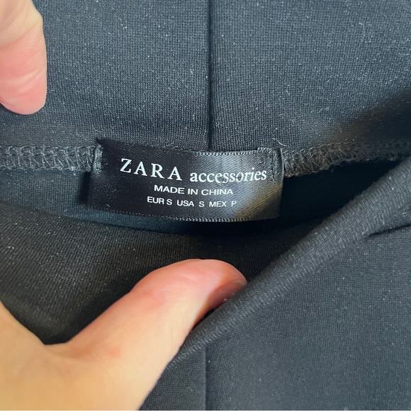 Black Zara trousers with beaded rhinestone stripe detail - Picture 3 of 8